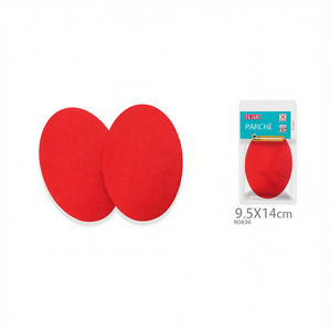 Ilan Parche Rosso 9,5x14cm 2 Pezzi Per Riparazione Abbigliamento - Product Image 2