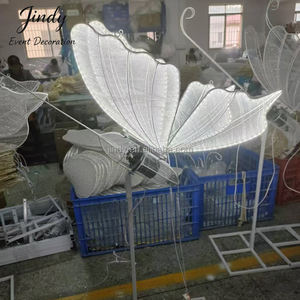 Ali di <span class=keywords><strong>Farfalla</strong></span> Bianche Giganti con Luci LED per Decorazioni di Matrimoni ed Eventi - Product Image 4