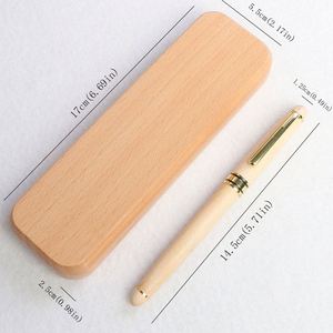 Vente flash - Ensemble d'emballage en bois massif de hêtre avec logo personnalisé - Boîte en bois de luxe pour stylo - Product Image 3