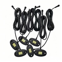 Kit d'éclairage LED ultra-lumineux blanc 6000K, 16 pods, télécommande sans fil, éclairage sous châssis pour camion et SUV