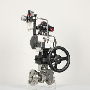 Bille en acier inoxydable ANSI 150LB avec volant WCB 304/316 JIS 10K 6 pouces 1,6 MPa, à bride pneumatique, support personnalisé OEM - Product Image 1