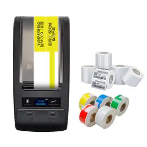 DeTong DT60S 2 inch handheld sticker label printer machine with ribbon heat transfer label printer