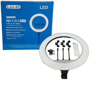 Anillo de Luz MZG de Alta Calidad para <span class=keywords><strong>YouTube</strong></span>/Video/Maquillaje/Fotografía, Control Remoto, Temperatura de Color Ajustable - Product Image 1