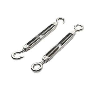 304 Aço Inoxidável <span class=keywords><strong>Rigging</strong></span> Parafuso Us Tipo Drop Forged <span class=keywords><strong>Turnbuckles</strong></span> com Mandíbula e Mandíbula 3/8 Wire Rope Tensão Tensor com Bloqueio Porca - Product Image 5