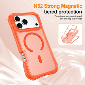 Funda Transparente Magnética 3 en 1 de PC+TPU con Correa de Muñeca Antigolpes para <span class=keywords><strong>iPhone</strong></span> 17 Pro Max, Air 16, 15, 14, <span class=keywords><strong>13</strong></span>, 12 Plus NUEVA - Product Image 4