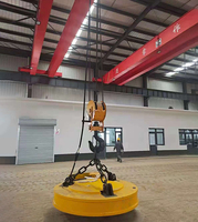 ZHESAI - Electroimán de Elevación Redondo de Alta Calidad de 2000 kg, Potente Electroimán Electromagnético con Control Remoto y Seguridad para Montacargas