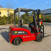Chariot élévateur électrique 1,5 tonne à batterie lithium-ion et pneus pleins, idéal pour la manutention et le transport de palettes - Vente chaude