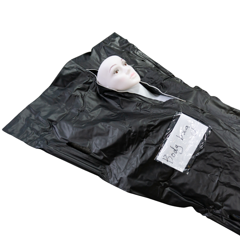 CE Death Body Bag Virus Infected Patient Black Body Mortuary Bags For Dead Bodies Corpse Storage Bag