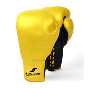 Men's High Quality Customizable Design Leather Boxing <b>Gloves</b> with <b>Moisture</b> Wicking and Customized Logo for Martial Arts - Product Image 1