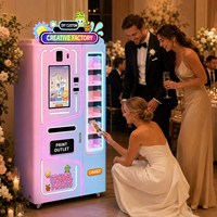 Distributeur automatique de pièces commémoratives à impression UV IA, distributeur automatique de cabines photo sans personnel pour aimants de réfrigérateur souvenirs de lieux touristiques
