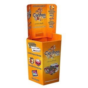 Exhibidor de Piso de Cartón Corrugado POP, Atractivo y Brillante, para Ventas de Impulso en Comercios Minoristas - Product Image 1