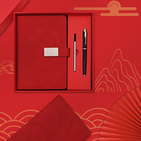 Ensemble cadeau de carnet d'affaires personnalisé, planificateur A5, carnet en cuir PU en gros, agenda de luxe personnalisé avec stylo, agenda relié cousu
