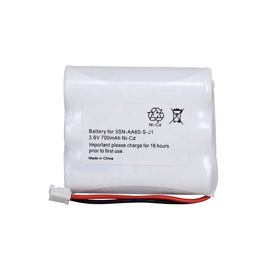 Rechargeable 3.6V 700mAh Ni-CD Cordless Phone Battery For GP GP60AAS3BMJ SANIK 3SNAA60SJ1 3SNAA80SJ1