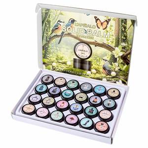 Set de 24 Bálsamos Sólidos con Aromas de Orquídea y Clavo, Fragancia Ligera y Duradera, Portátil para Salidas Diarias, Regalo Festivo, Colores Vivos - Product Image 1