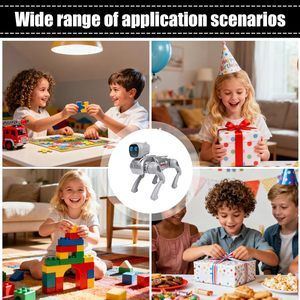 Robot Chien Interactif Intelligent, Jouet Électronique Éducatif STEM, Construction Programmable, Télécommandé, Compagnon - Product Image 2