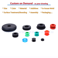 Usine vente taille personnalisée moulé silicone caoutchouc câble fil joint œillet bouchon