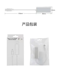 기가비트 이더넷 어댑터 10/100/1000mbps Usb 3.0 유형 c Lan RJ45 네트워크 어댑터