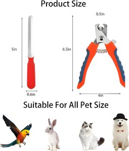 Cortauñas para Mascotas de Acero Inoxidable, Ecológico, con Certificación CE, Cortauñas de Seguridad para Perros con Lima de Uñas para el Cuidado - Product Image 4