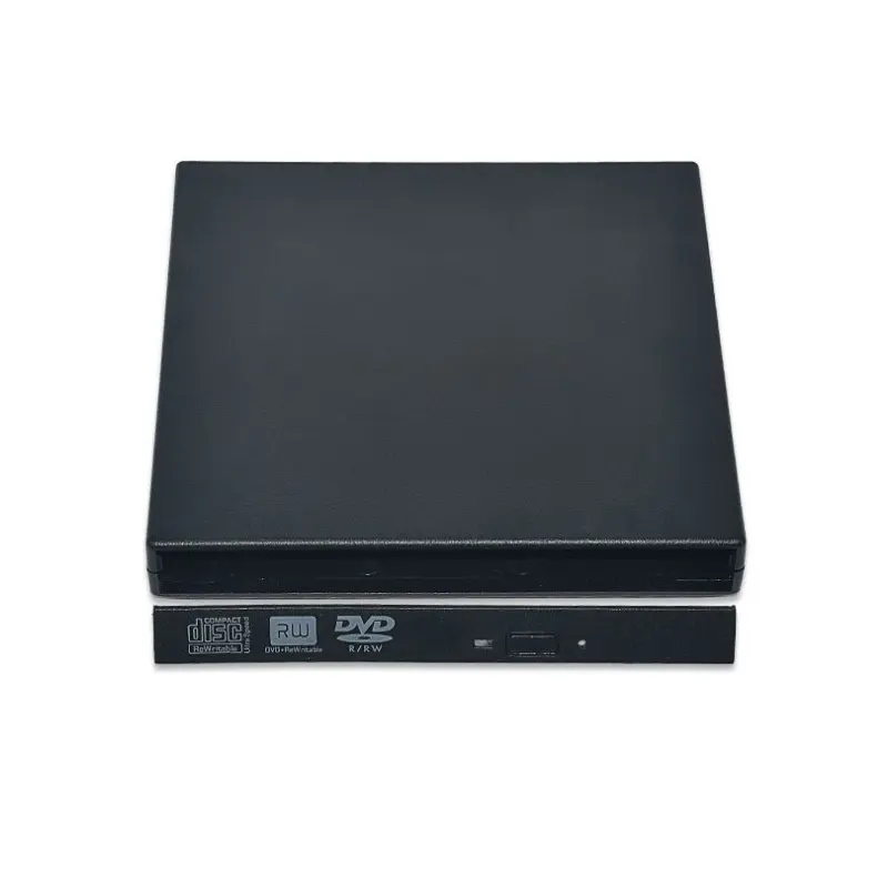 USB2.0 Port slim portable optical drive case External DVD-ROM Disk Driver CD dvd writer external boxs for Notebook