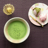 Mélange de thé vert matcha en poudre marque privée sakura superfood thé à la fleur de cerisier