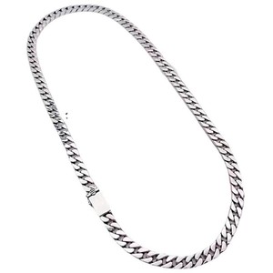 Collier en argent de style européen américain avec ancienne chaîne cubaine Accessoires simples à boucle de grande valeur pour hommes femmes Accessoire rouge en filet - Product Image 2