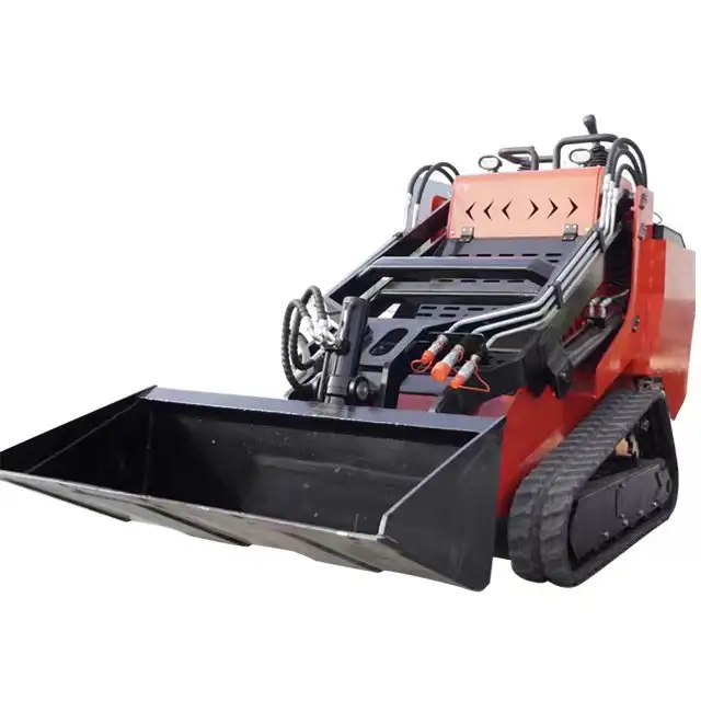 Free Shipping Hydraulic Mini Track Skid Steer Front End Mini Skid Steer Loader Recruit Agent Mini Skid Steer Loader 500kg