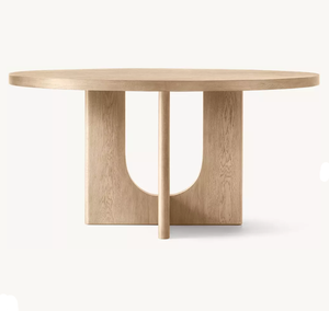 Table à manger moderne en chêne de <span class=keywords><strong>Bretagne</strong></span> RH OEM, 6 places, fabriquée à la main, écologique, meubles pour la maison, appartement, restaurant, villa et hôtel - Product Image 4