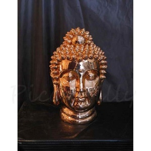 Statue de tête de <span class=keywords><strong>Bouddha</strong></span> en fibre de verre, prix usine, sculpture religieuse, à vendre - Product Image 2