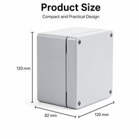 Boîtier en aluminium moulé sous pression Mibo M4 IP66 étanche à la poussière, boîte de commande à boutons multiples, boîtier de projet métallique robuste
