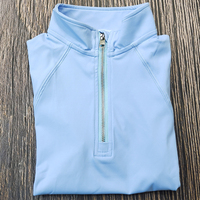 Vente en gros Vêtements pour femmes personnalisés Couche de base équestre à manches courtes Femme Vêtements d'équitation Vêtements de sport Tops