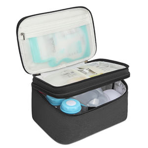 Sac de tire-lait imperméable portable pour les mamans qui travaillent, s'adapte à la plupart des tire-laits, <span class=keywords><strong>taille</strong></span> mini, double couche en nylon, portable, mère et bébé - Product Image 1