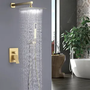 MOPO Custom Luxury Hot Water Tap Bathing Shower System Bathroom Rain Mixer Bath & Shower Faucets Set