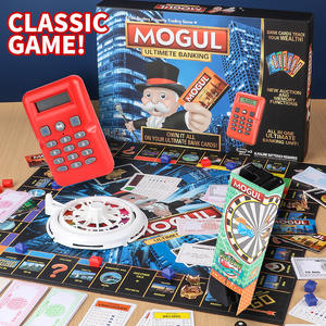 Jeu de société Monopoly anglais, <span class=keywords><strong>carte</strong></span> du monde épaissie, jeu de société en plastique Tycoon Immobilier, pour 14 ans et plus, vente en gros Tycoon Immobilier - Product Image 1
