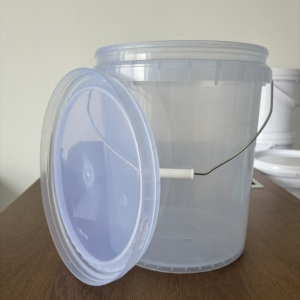 Seau en plastique rond de qualité alimentaire <span class=keywords><strong>ZEDA</strong></span> en gros avec couvercle, en PP, forme ronde moulée avec un excellent service de moulage - Product Image 4