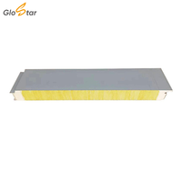 Panneau sandwich pour toiture industrielle en laine de roche ignifuge GLOSTAR 50 mm 100 mm A1, isolation thermique, pour atelier ou usine