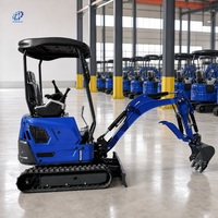 Mini-excavatrice compacte de 1,8 tonne avec cabine, moteur Kubota, CE EPA EURO5, petite machine de terrassement pour ferme