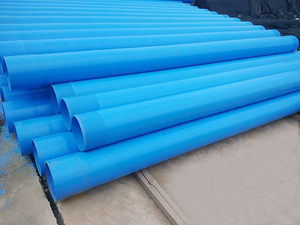Tubos de pantalla y carcasa de rosca de pozo de <span class=keywords><strong>PVC</strong></span> de alta presión 110 125 160 225MM Ligero, fácil de instalar y longitud personalizable - Product Image 1
