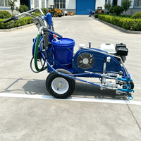 Machine de marquage routier, pulvérisateur de peinture à froid avec contrôle électronique de la vitesse pour le marquage des sols d'usine