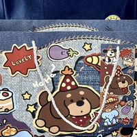 Sacs en papier imprimés avec des motifs de poupées, grande taille, sacs en carton épais, cadeaux de bénédiction pour les amis
