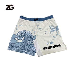 Arts martiaux porter personnalisé Jiu Jitsu MMA Shorts Rashguard ensemble séchage rapide hommes éruption garde combat grappin Shorts - Product Image 3