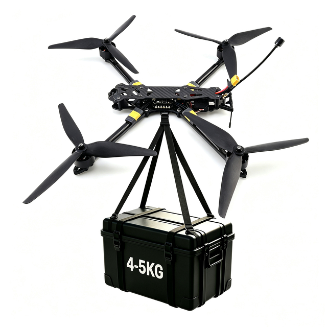 professional 10 Inch FPV Drone Kit 4KG Max Payload Carbon Fiber Frame Brushless Motor 5.8G VTX Receiver Long Range Racing drone