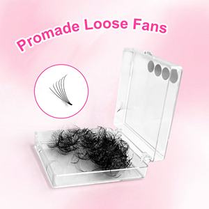 Meecillashes Vente flash Marque privée Cils synthétiques faits à la main 3D 4D 5D 6D 8D 10D Pré-faits en éventail Cils volumineux Mega Volume Extensions de cils - Product Image 5