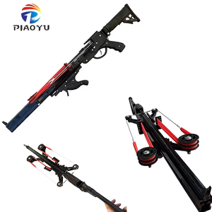 PIAOYU Puissant lance-pierre <span class=keywords><strong>de</strong></span> <span class=keywords><strong>chasse</strong></span> pliable à 8 brins, nouveau design, longue tige droite, tir <span class=keywords><strong>de</strong></span> billes d'acier en extérieur - Product Image 1