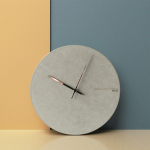 Hiện đại nhà trang trí đồng hồ treo tường bán buôn lớn Vòng Analog câm bê tông thiết kế sang trọng mới lạ với biểu tượng tùy chỉnh - Product Image 1