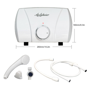 Nhiệt Nước Một Cách Nhanh Chóng 3500W-5500W 220V Vô Bước Núm Điều Khiển Nhiệt Độ Phạm Vi 25 ° C-55 ° C Điện <span class=keywords><strong>Tankless</strong></span> Mini Máy Nước Nóng - Product Image 2