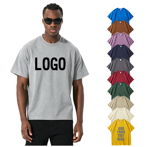 Camiseta de Algodón de Alta Calidad de 240 g/m², Estilo Urbano, Hombros Caídos, Personalizable con Logotipo, para Hombre - Product Image 1