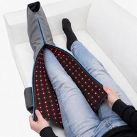 Bottes de massage à compression d'air à 6 chambres avec chaleur, sans fil, pour récupération, type C, double contrôleur - Vente en gros