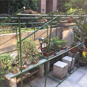 Горячая распродажа, пластиковые металлические опорные арочные опоры для растений с полиэтиленовым покрытием для сада, стальные садовые колья с пластиковым покрытием - Product Image 5