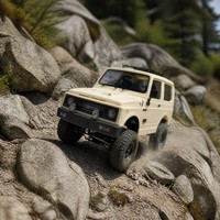 Jouets RC pour adultes, SUV compact tout-terrain vintage en alliage, télécommandé 4x4, étanche, pour intérieur/extérieur, qualité hobby, cadeau, EN71 CE