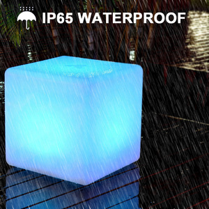 Hiện đại RGB 30cm <span class=keywords><strong>Led</strong></span> Cube phát sáng nhựa ánh sáng Cube đồ nội thất AC/DC cung cấp điện trong nhà IP68 giáng sinh chiếu sáng trang trí - Product Image 2